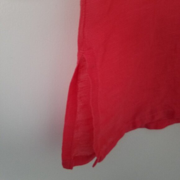 Chico’s Design Orange Linen Silk Blend Blouse - Picture 5 of 7